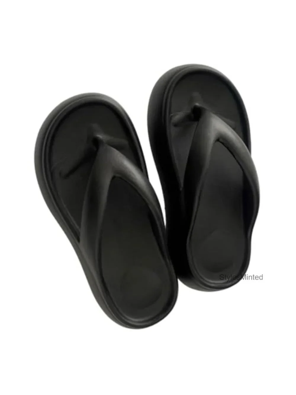 Elevated 6cm Platform Flip Flops EVA Sandals Women's Comfort Slip On